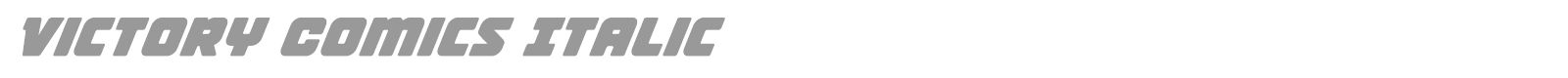 Victory Comics font preview