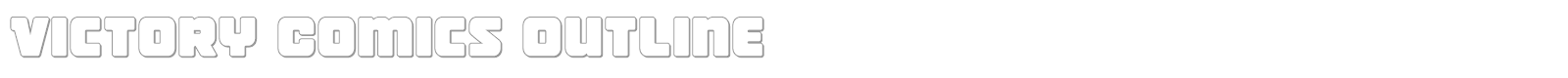 Victory Comics font preview