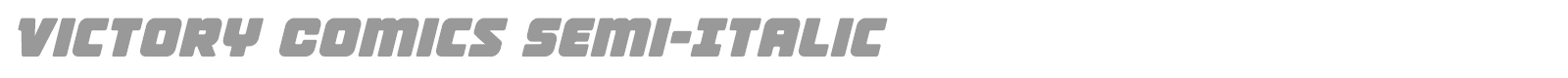 Victory Comics font preview