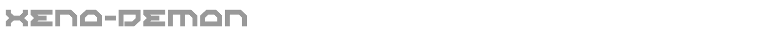 Xeno Demon font preview