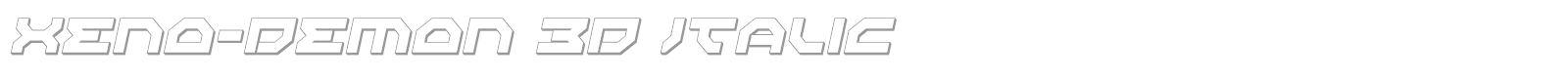Xeno Demon font preview