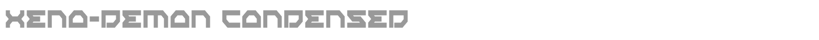 Xeno Demon font preview