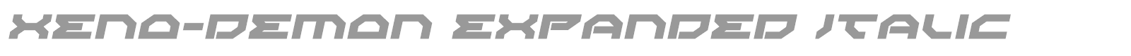 Xeno Demon font preview