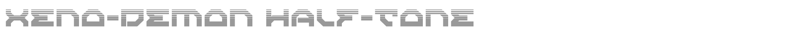 Xeno Demon font preview
