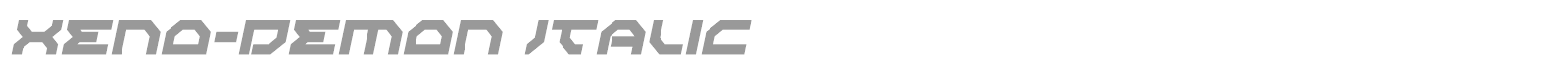 Xeno Demon font preview