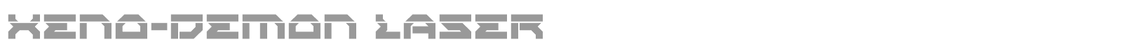 Xeno Demon font preview