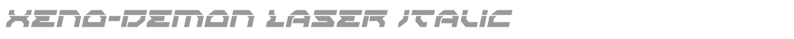 Xeno Demon font preview