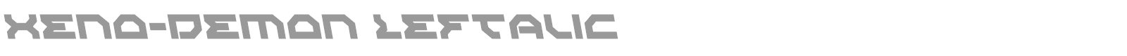 Xeno Demon font preview