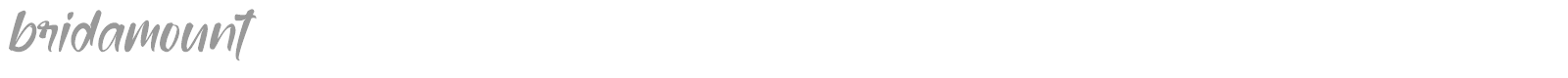 Bridamount font preview