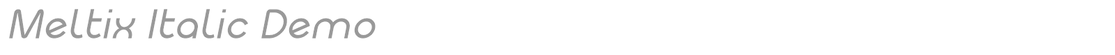 Meltix font preview