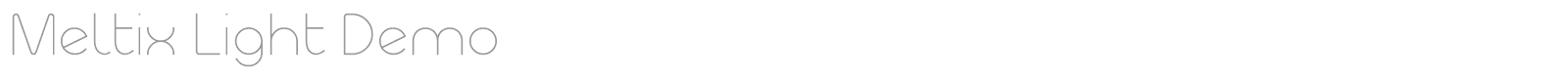 Meltix font preview