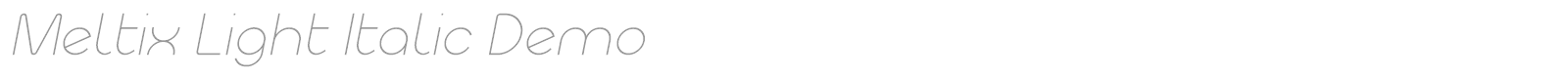 Meltix font preview
