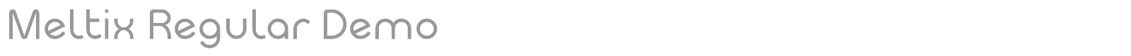 Meltix font preview