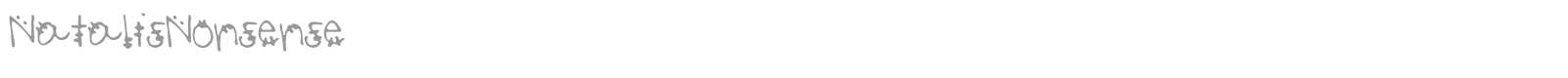 Natalis Nonsense font preview