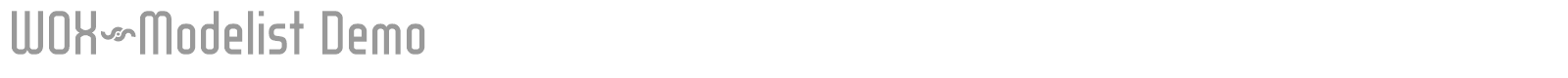 Wox Modelist font preview