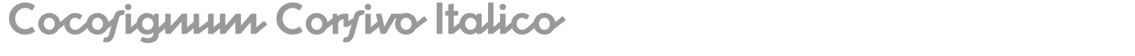 Cocosignum Corsivo Italico font preview