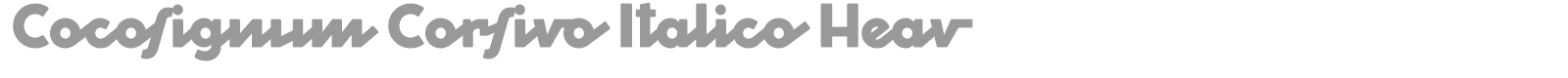 Cocosignum Corsivo Italico font preview