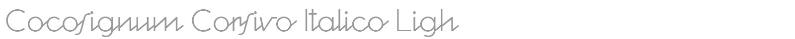 Cocosignum Corsivo Italico font preview