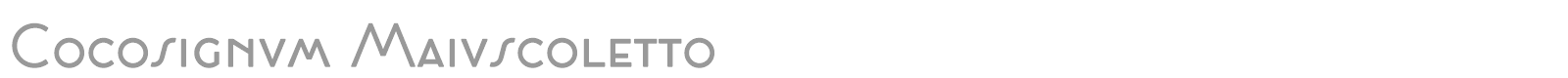 Cocosignum Maiuscoletto font preview