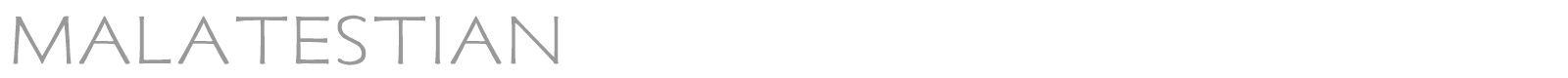 Malatestian font preview