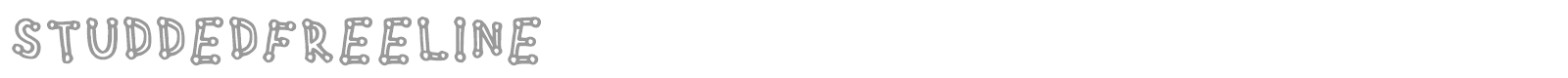 Studded Freeline font preview