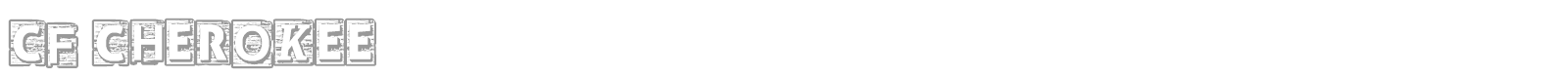CF Cherokee font preview