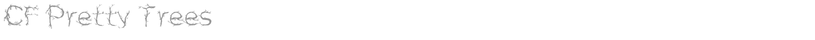 CF Pretty Trees font preview
