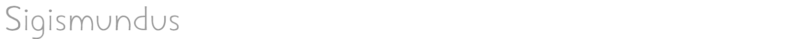 Sigismundus font preview