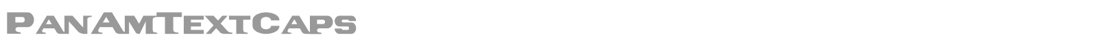 PanAm font preview