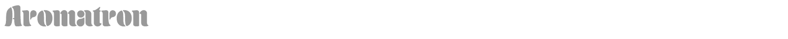 Aromatron font preview