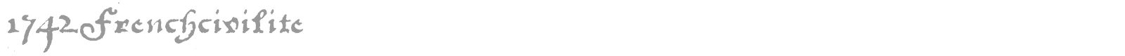 1742 Frenchcivilite font preview