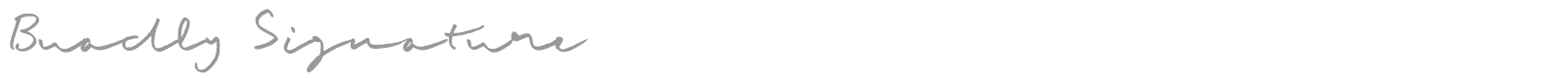 Buadly Signature font preview