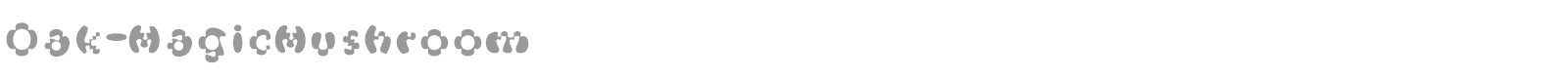 Oak Magic Mushroom font preview