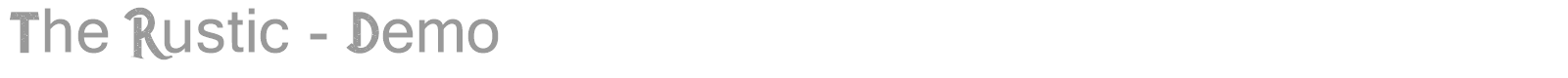 The Rustic font preview