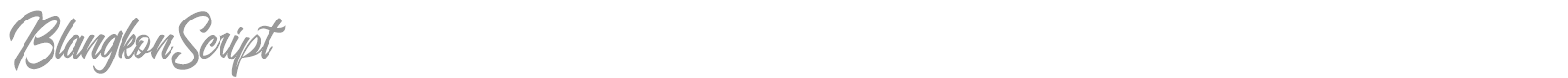 Blangkon Script font preview