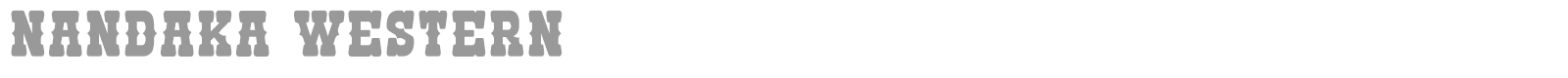 Nandaka Western font preview