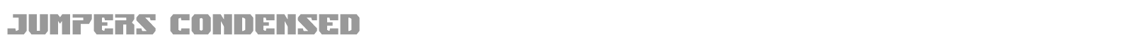 Jumpers font preview