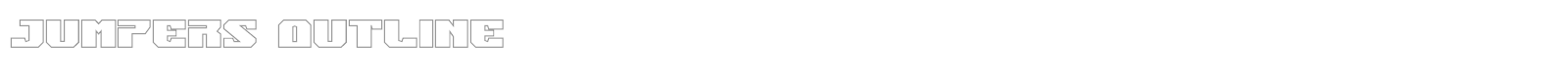Jumpers font preview