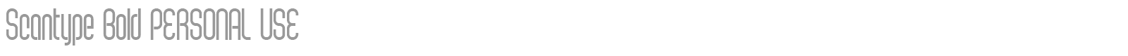 Scantype font preview