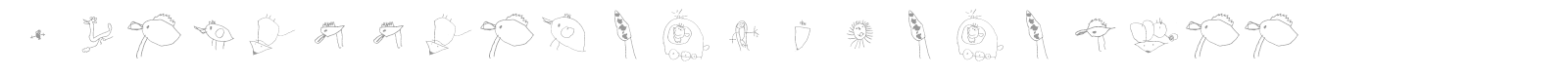 Julidoodles 3yrs small font preview