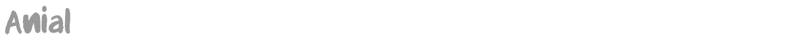 Anial font preview