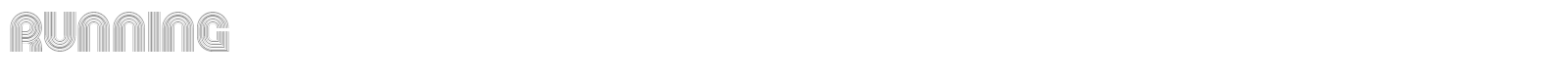 Running font preview