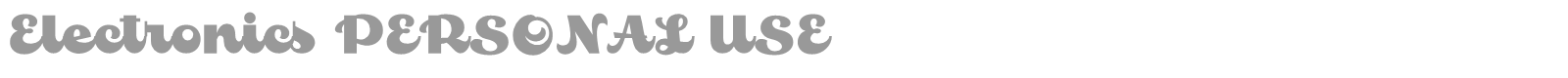 Electronics font preview
