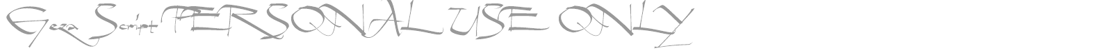 Geza Script font preview