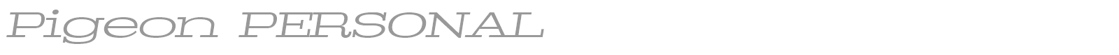 Pigeon font preview
