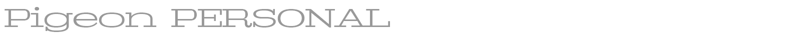 Pigeon font preview