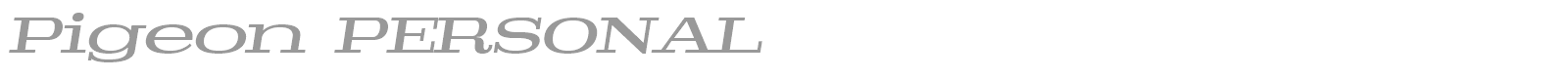 Pigeon font preview