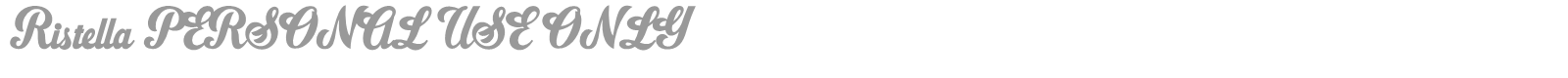 Ristella font preview