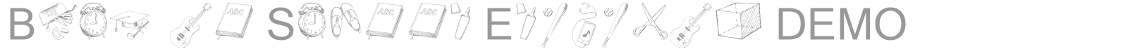 Back To School Elements font preview