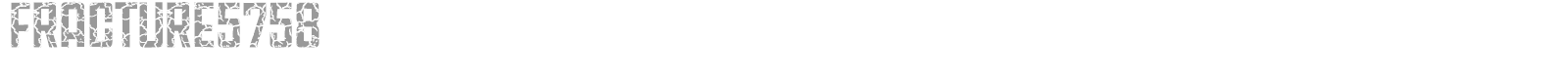 Fracture 5758 font preview
